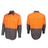 Orange Charcoal Hi Vis LS Workshirts Alt
